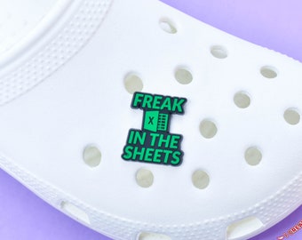 Shoe Charms , Freak in the Sheets Shoe Charm, Excel Shoe Charm