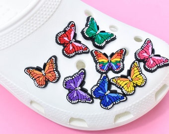 Butterfly Shoe Charms, Cute Animal Shoe Charms, Butterflies Clog Charm