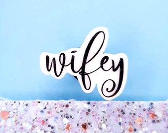 Bridal Croc Charm, Wifey Shoe Charm, Wedding Clog Accessories