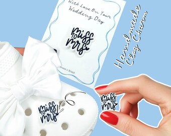 Bride Shoe Charms, Wedding Croc Charm, Miss to Mrs, Bridal Shower Accessories, Hen Party Gifts