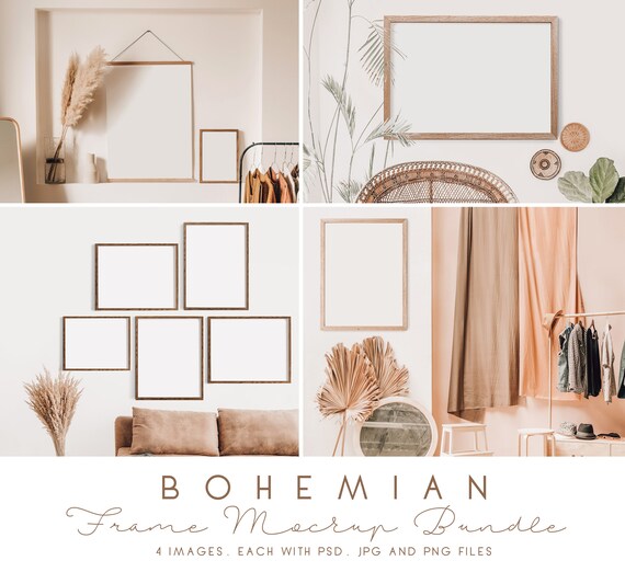 Download Frame Mockup Bundle Interior Mockup Digital Frame Poster Etsy PSD Mockup Templates