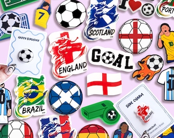 England Football Shoe Charms, 2026 Tournament, Country Flags Shoe Charm for Football Fans, Soccer Gift