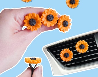 Car Vent Clips Sunflower Car Accessories, New Driver Gift Car Interior Decor, Secret Santa, Stocking Filler