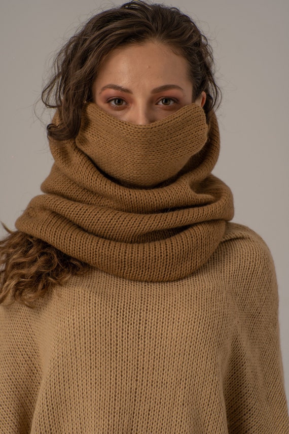Hooded Mask, Easy Breathe Mask, Bandana Scarf, Mask With Nose Wire