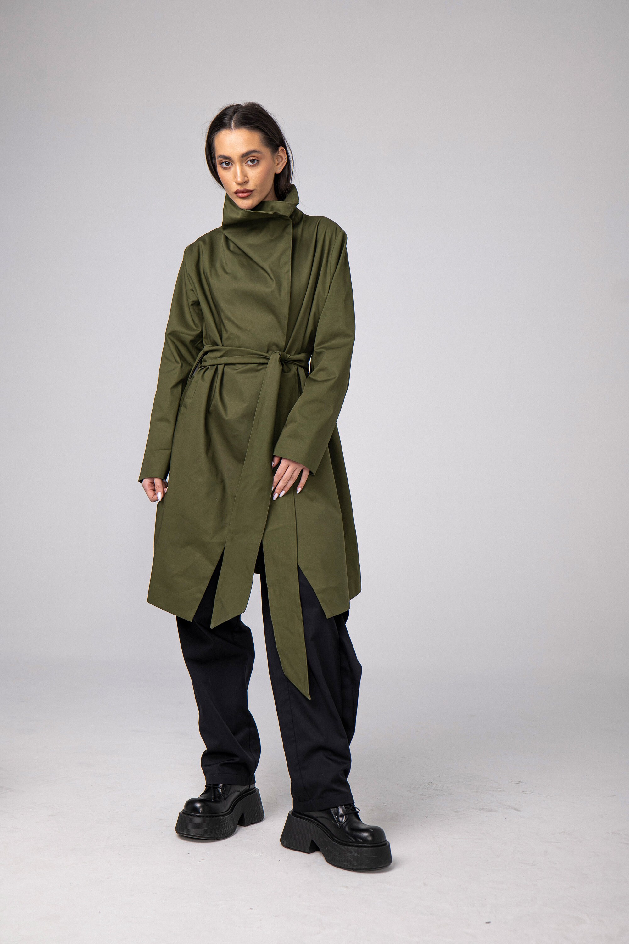 Amazon.com: Loose Oversized X-Long Women's Trench Coat