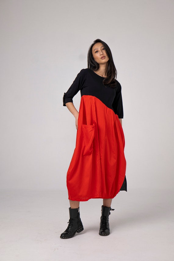 sachin and babi light blue dress New Cotton Balloon Silhouette Midi Dress, Cutout Dress, Red Dress, Casual Style, Flare Dress, Jersey Dress, Japanese Style Dress, Streetwear