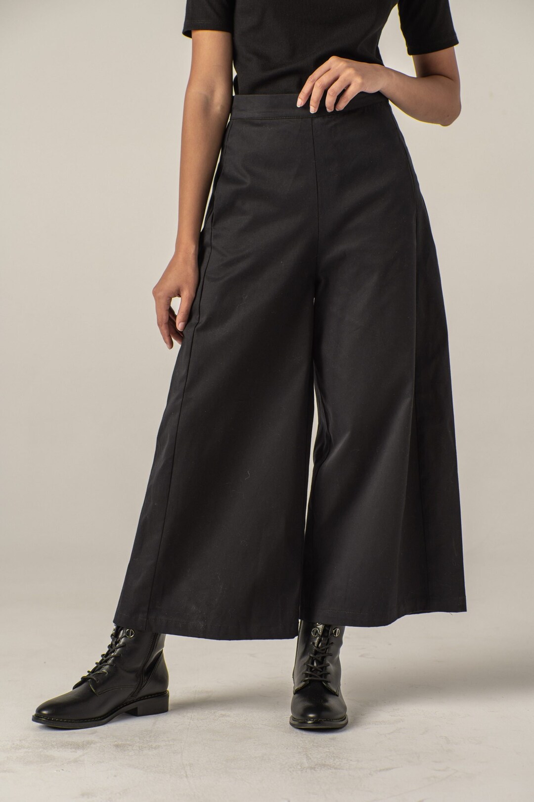Cotton Gabardine Barrack Dress Trousers | OVY