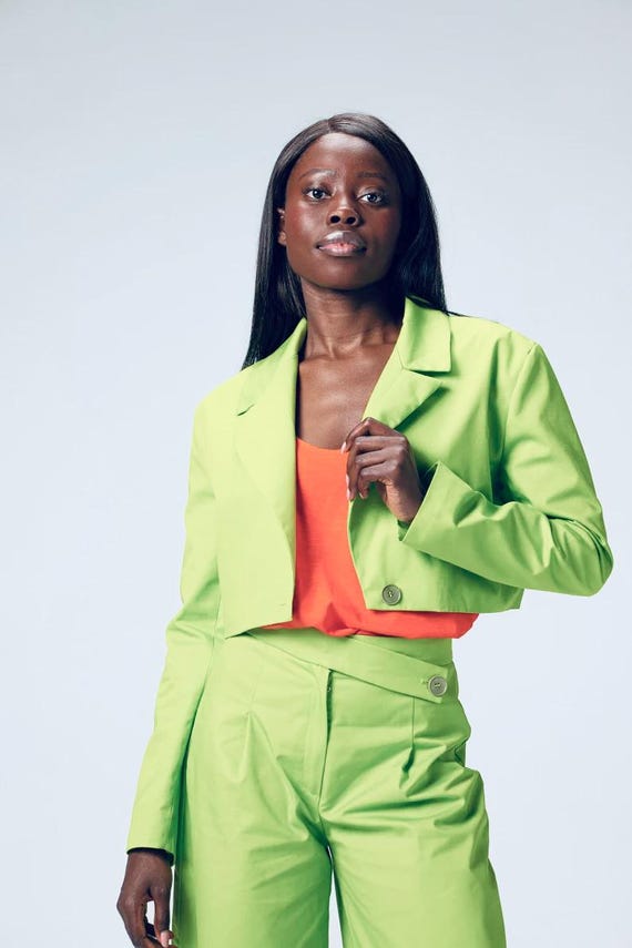 green dress jacket womens Duchess Blazer - Grass Green main image 0