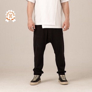 Harem pants men, Stretchy cotton pants, Japanese streetwear, Urban cargo pants, Casual Pants, Man trousers, Comfy pants, Men Cotton Pants