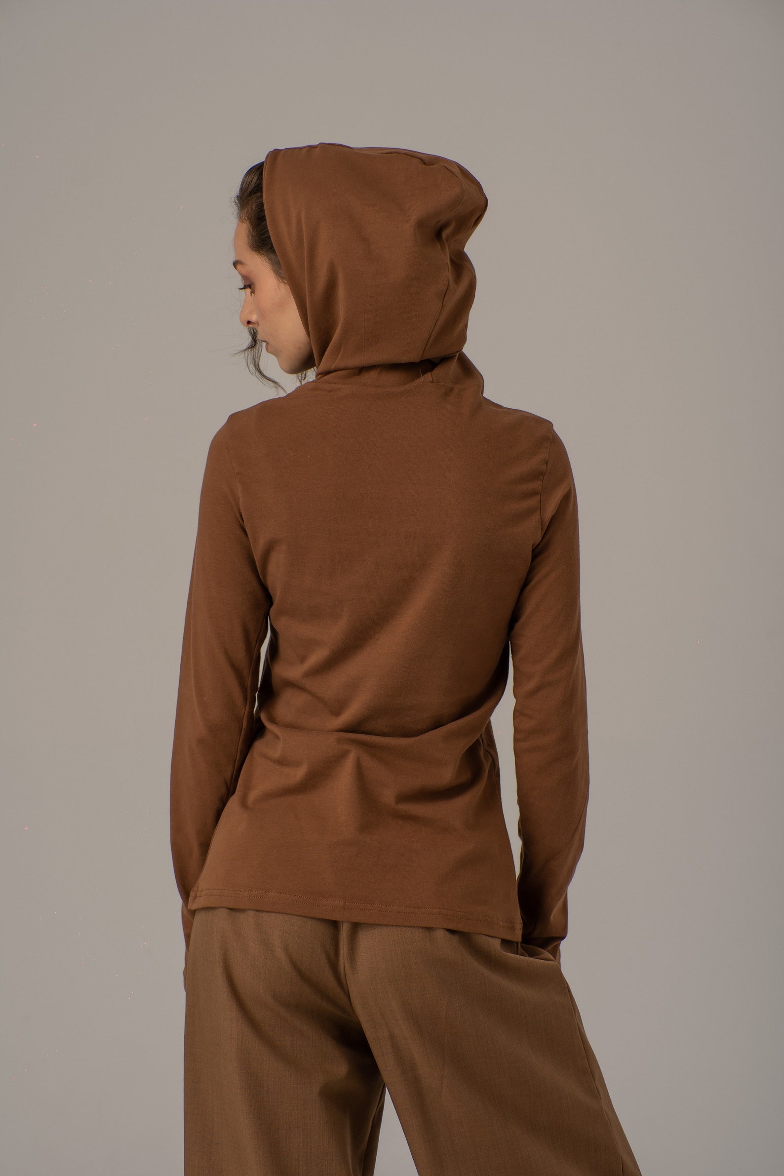 Hoodie With Mask, Face Mask Hoodie, Cotton Hoodie Women, Urban Clothing, Mask With Hoodie, Brown