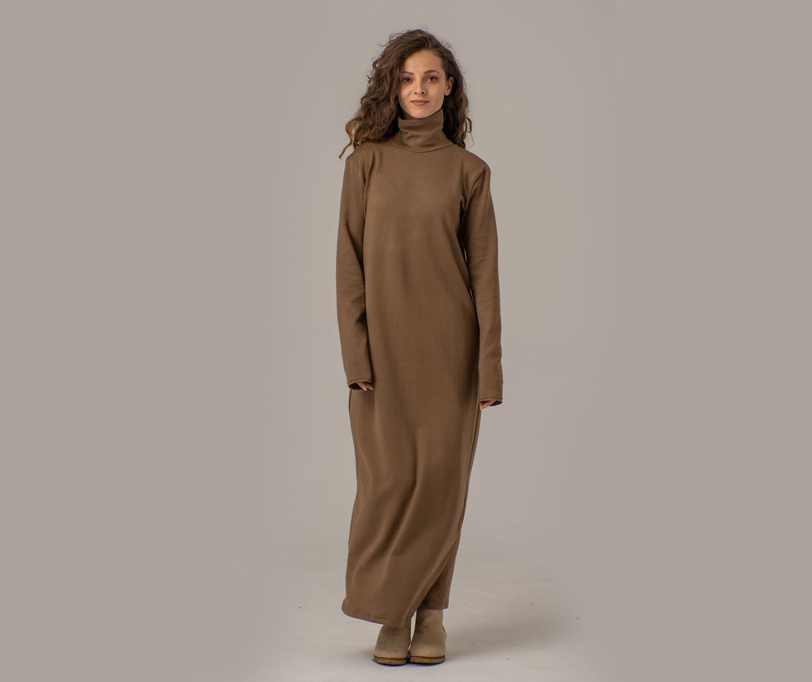 Wool Maxi Sweater Dress Knitted Long Winter Dress Oversized Etsy