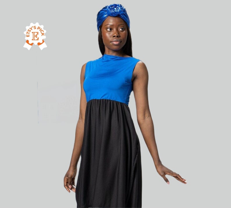 blue top black bottom dress Black Sweetheart Blue Chiffon Long Prom Dresses