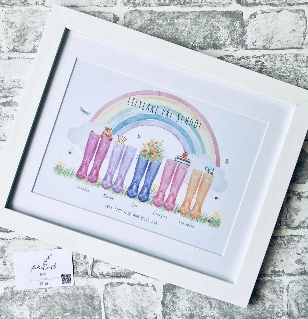 Thank You Teacher Gift | Teacherwelly Print | Nursery Teaching ...