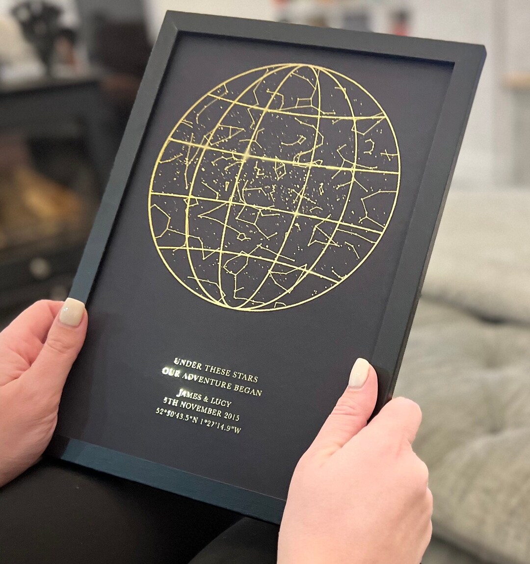 The Night You Became My | the Night Sky | Sky Star Map | New Baby Gift ...