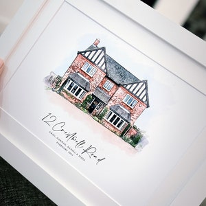 Personalised Watercolour House Portrait - Home Portrait - House Warming Gift - New Home Gift - First Home - Digital Art - Venue Watercolour