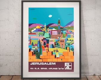 Jerusalem Poster Etsy