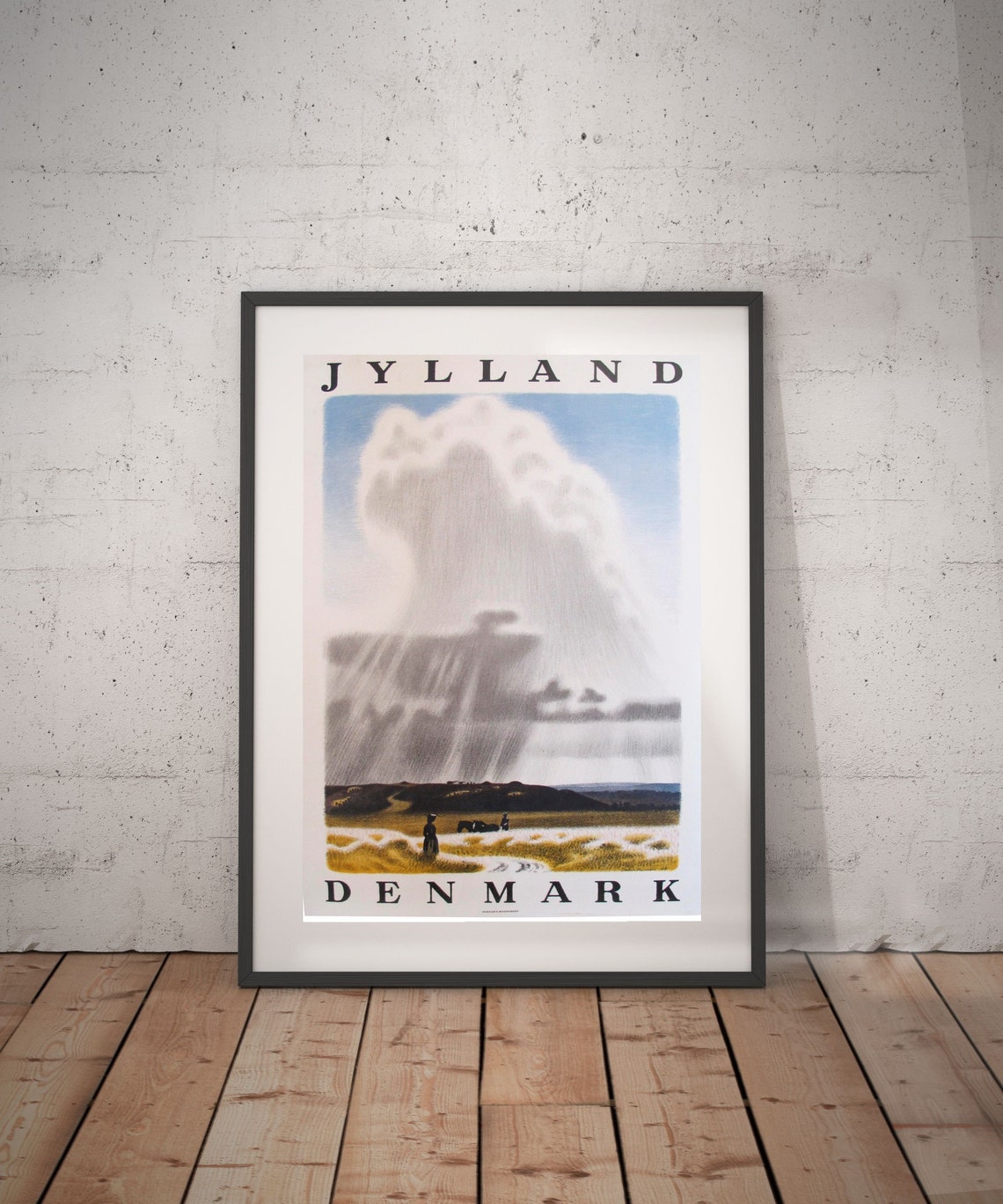 Jylland denmark travel poster denmark poster jylland print Etsy