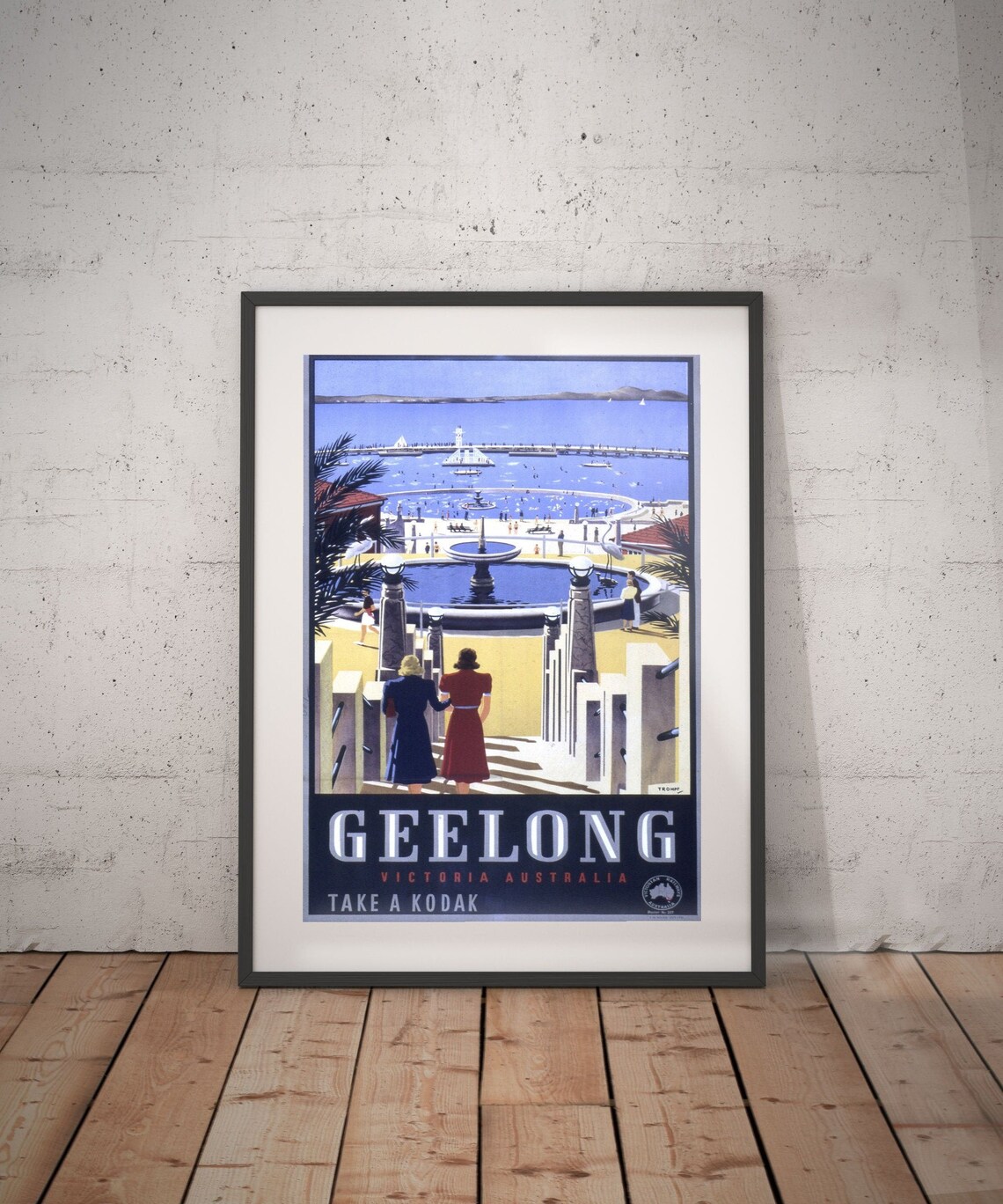 Geelong australia geelong travel poster geelong poster Etsy