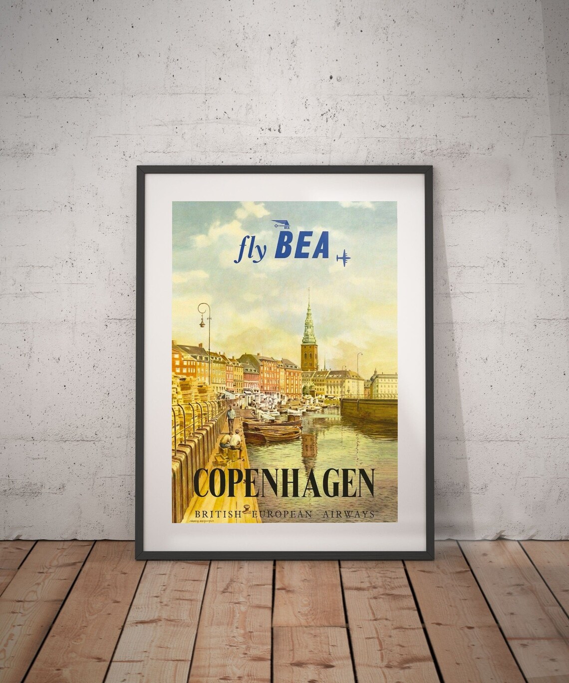 Copenhagen copenhagen travel poster copenhagen poster Etsy