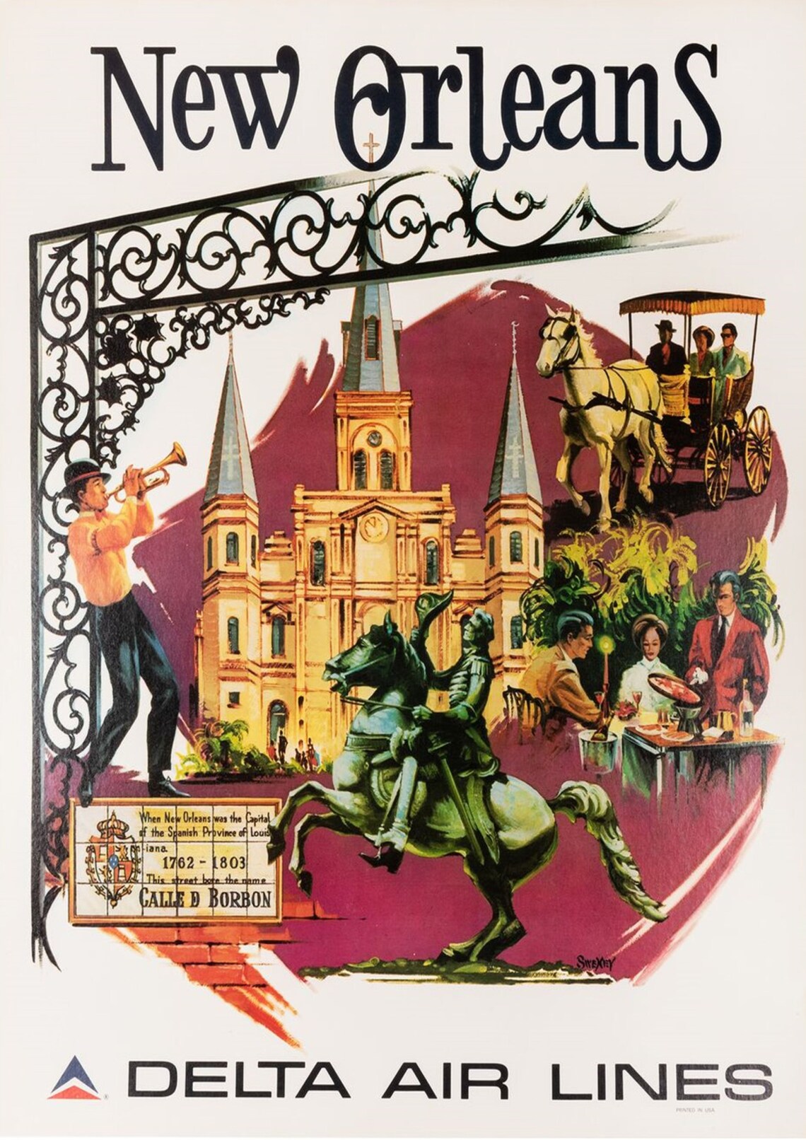 New orleans new orleans travel poster new orleans poster Etsy