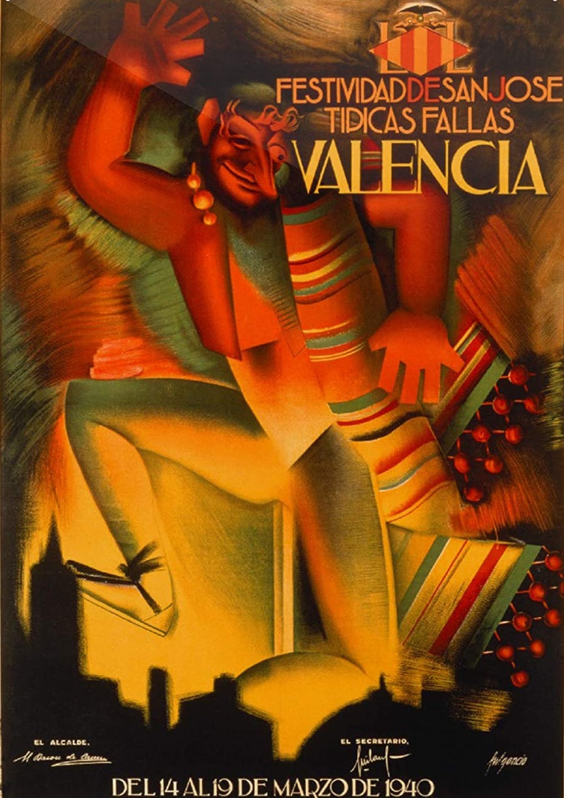 Valencia valencia travel poster valencia poster valencia Etsy