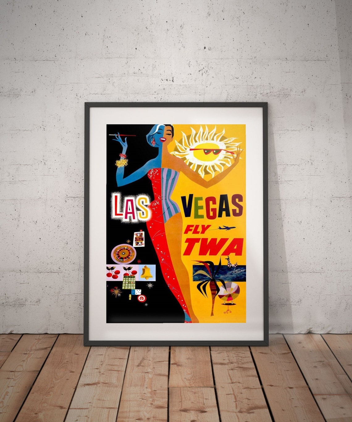 Las vegas las vegas travel poster la vegas poster las vegas Etsy