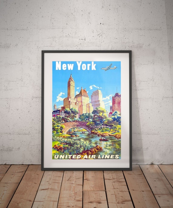 New York New York Travel Poster New York Poster New York | Etsy
