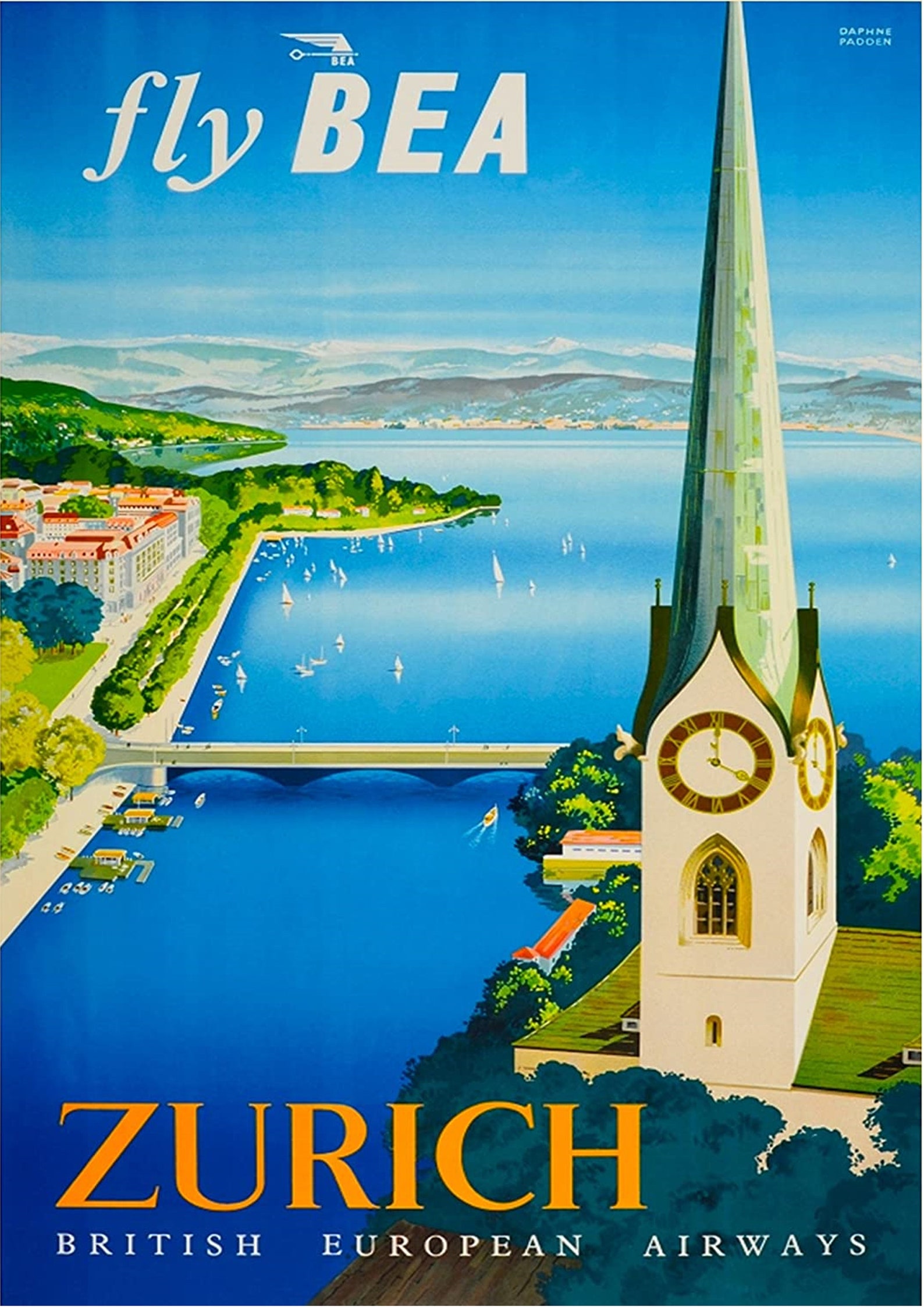 Zurich Zurich Travel Posterzurich Posterzurich Print Etsy