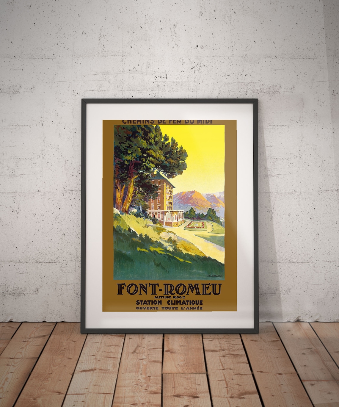 Font Romeu Font Romeu Travel Poster Font Romeu Poster Font | Etsy