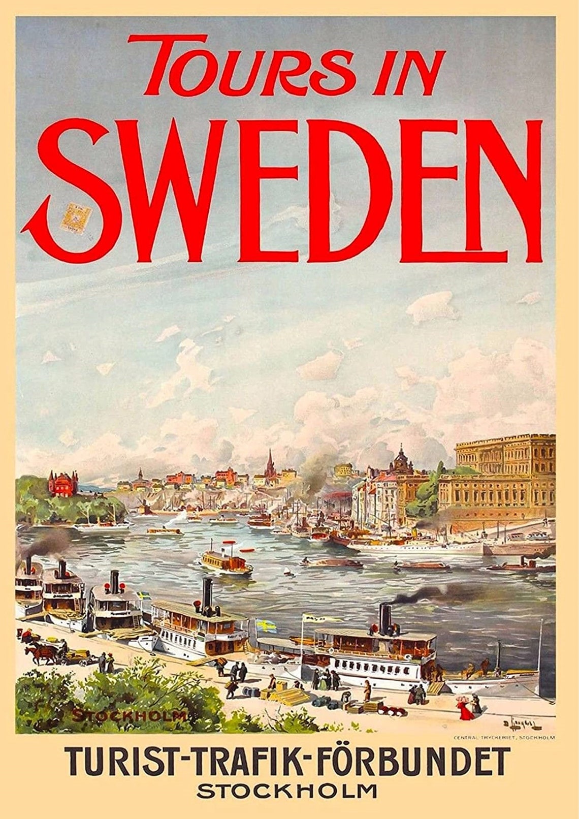 Sweden sweden travel poster sweden poster sweden print Etsy