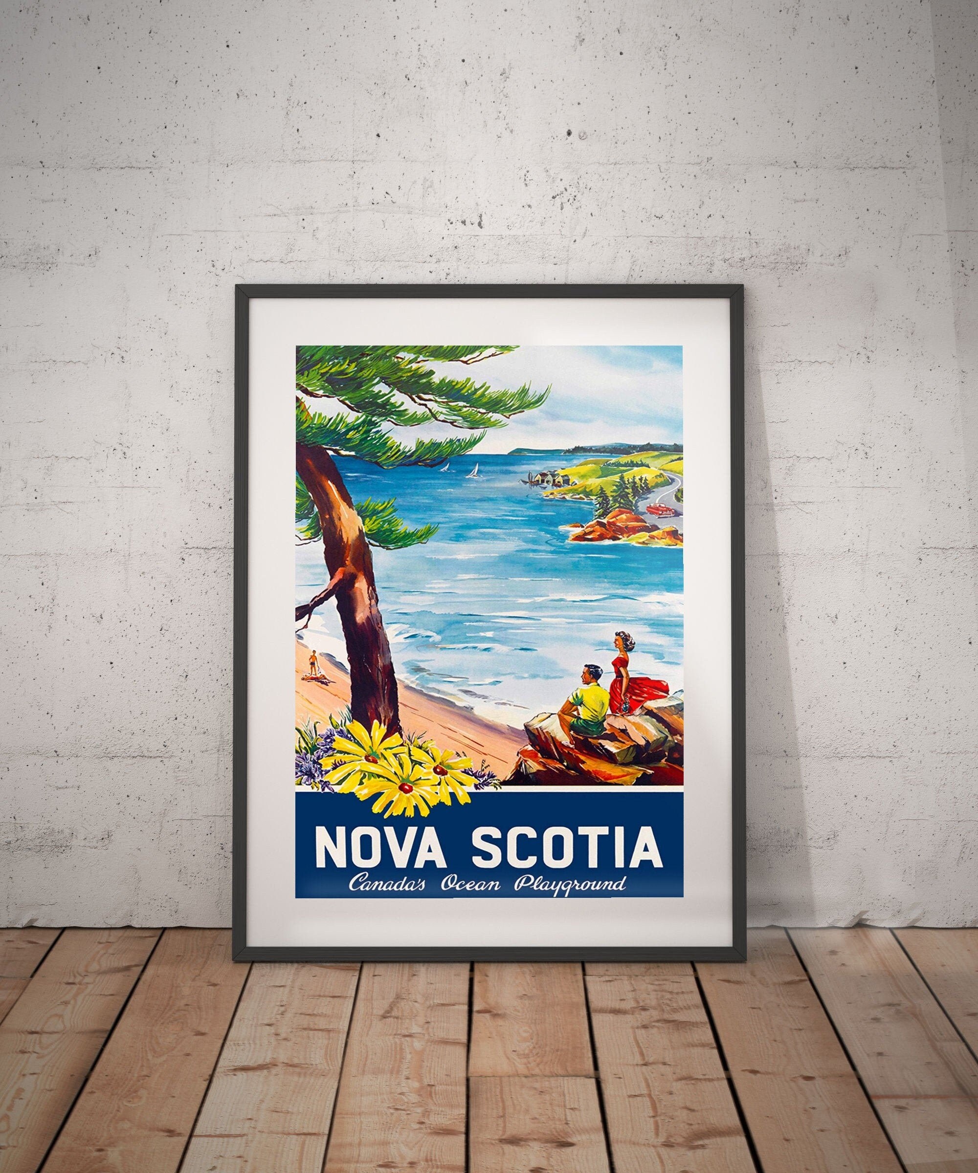 Nova scotia nova scotia travel poster nova scotia poster Etsy