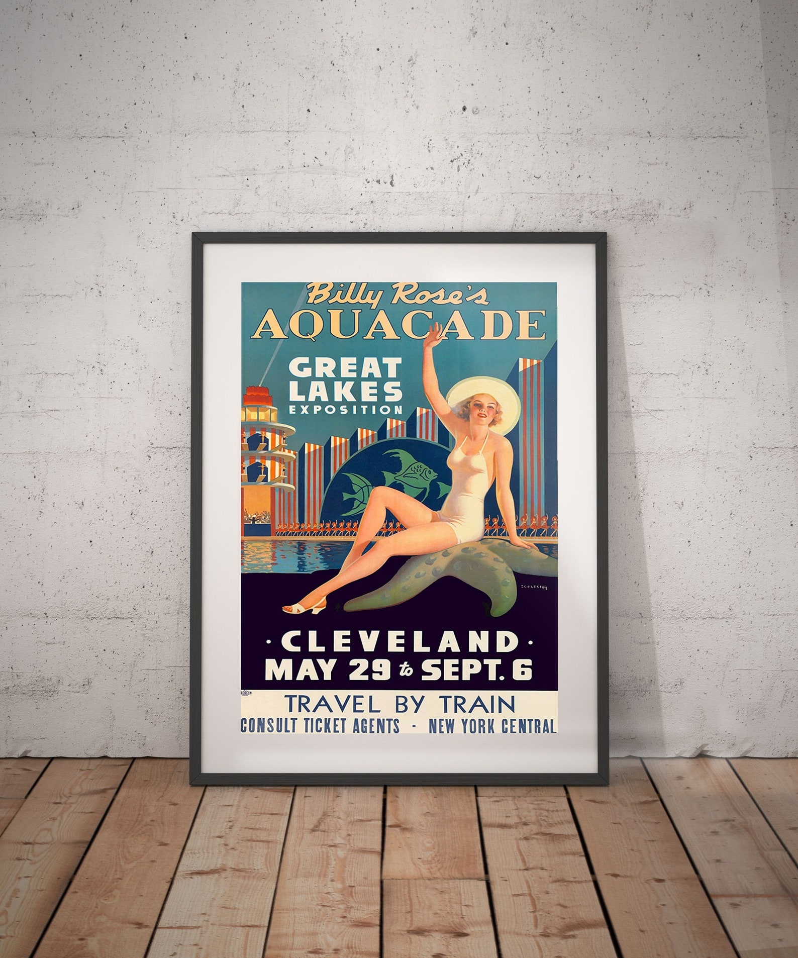 Cleveland cleveland travel poster cleveland poster Etsy