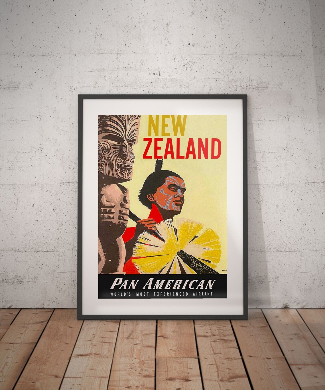 New Zealand New Zealand Travel Poster New Zealand Poster Etsy