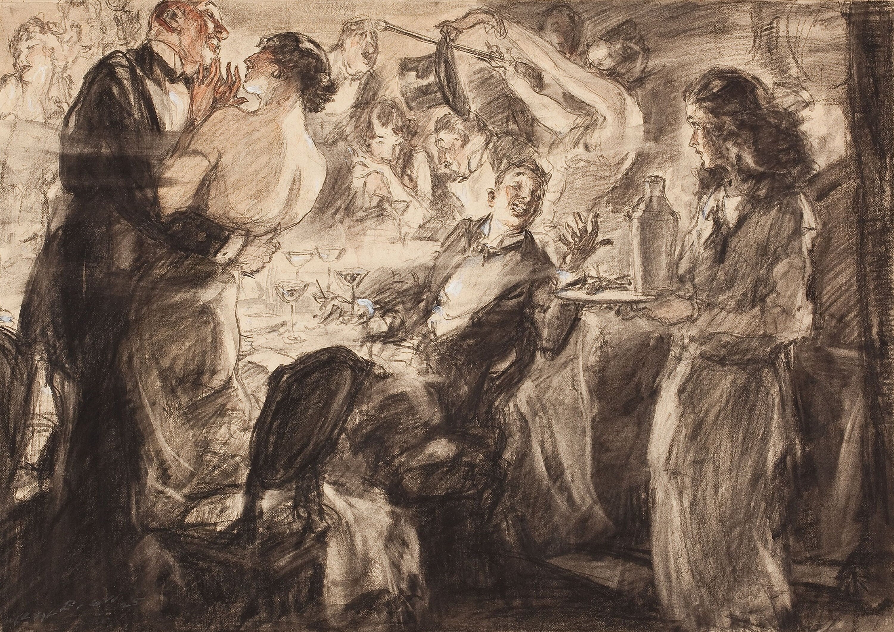 Картина падшая женщина с тремя мужчинами