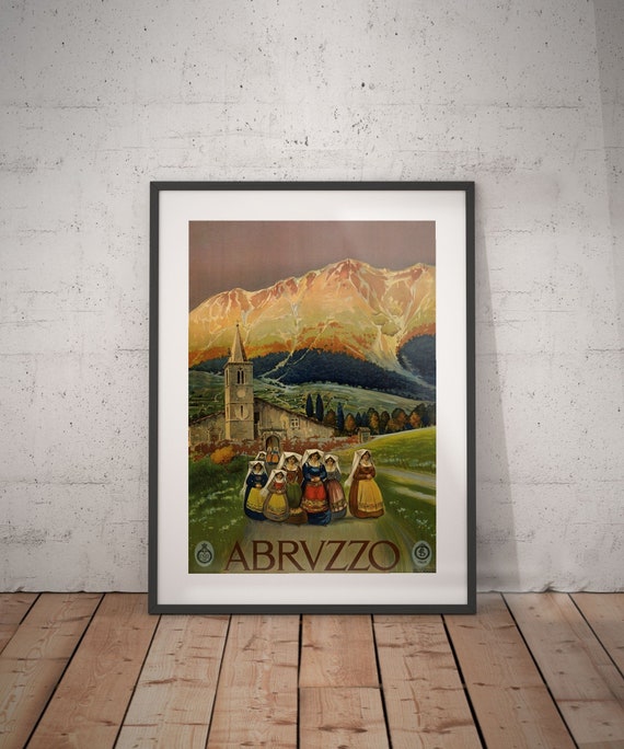 Abruzzo Abruzzo Travel Poster Abruzzo Poster Abruzzo Print | Etsy