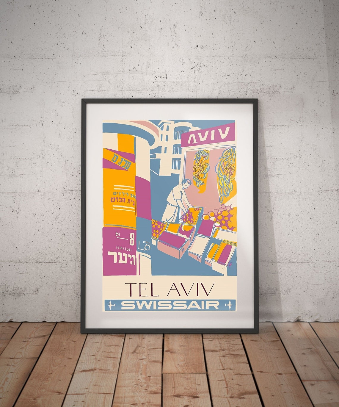Tel Aviv Tel Aviv Travel Poster Tel Aviv Poster Tel Aviv Etsy