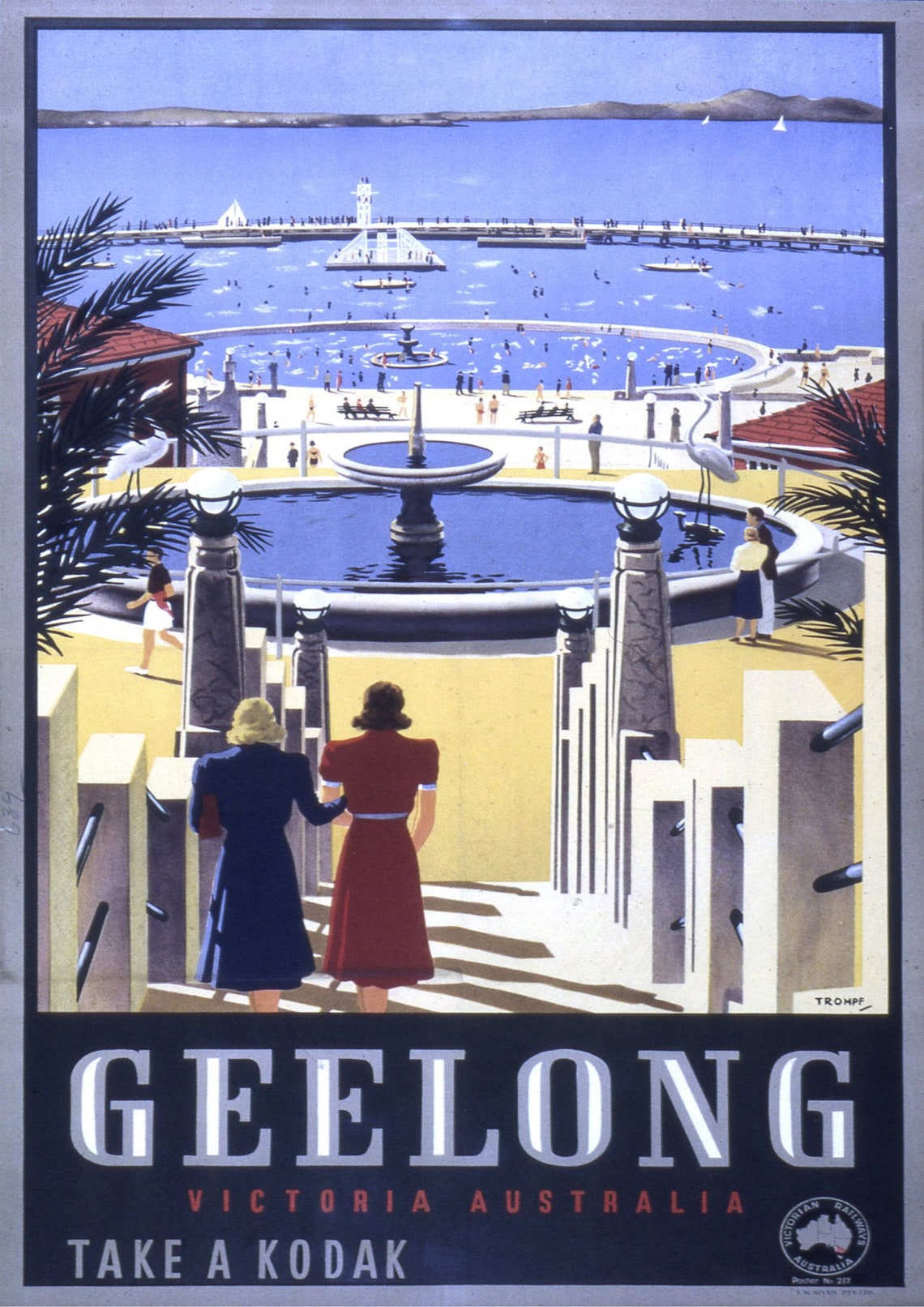 Geelong australia geelong travel poster geelong poster Etsy