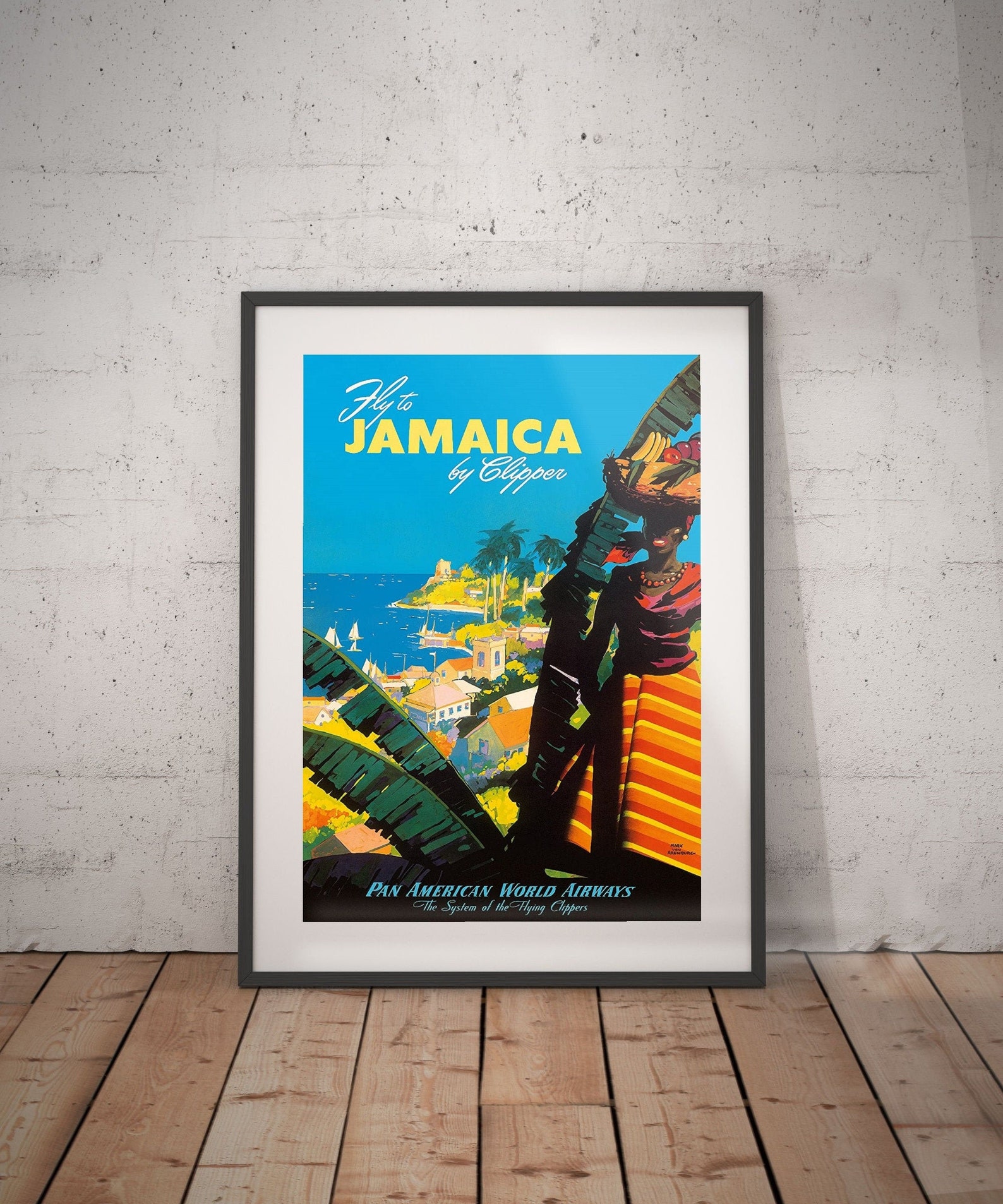 Jamaica jamaica poster jamaica travel poster jamaica print Etsy