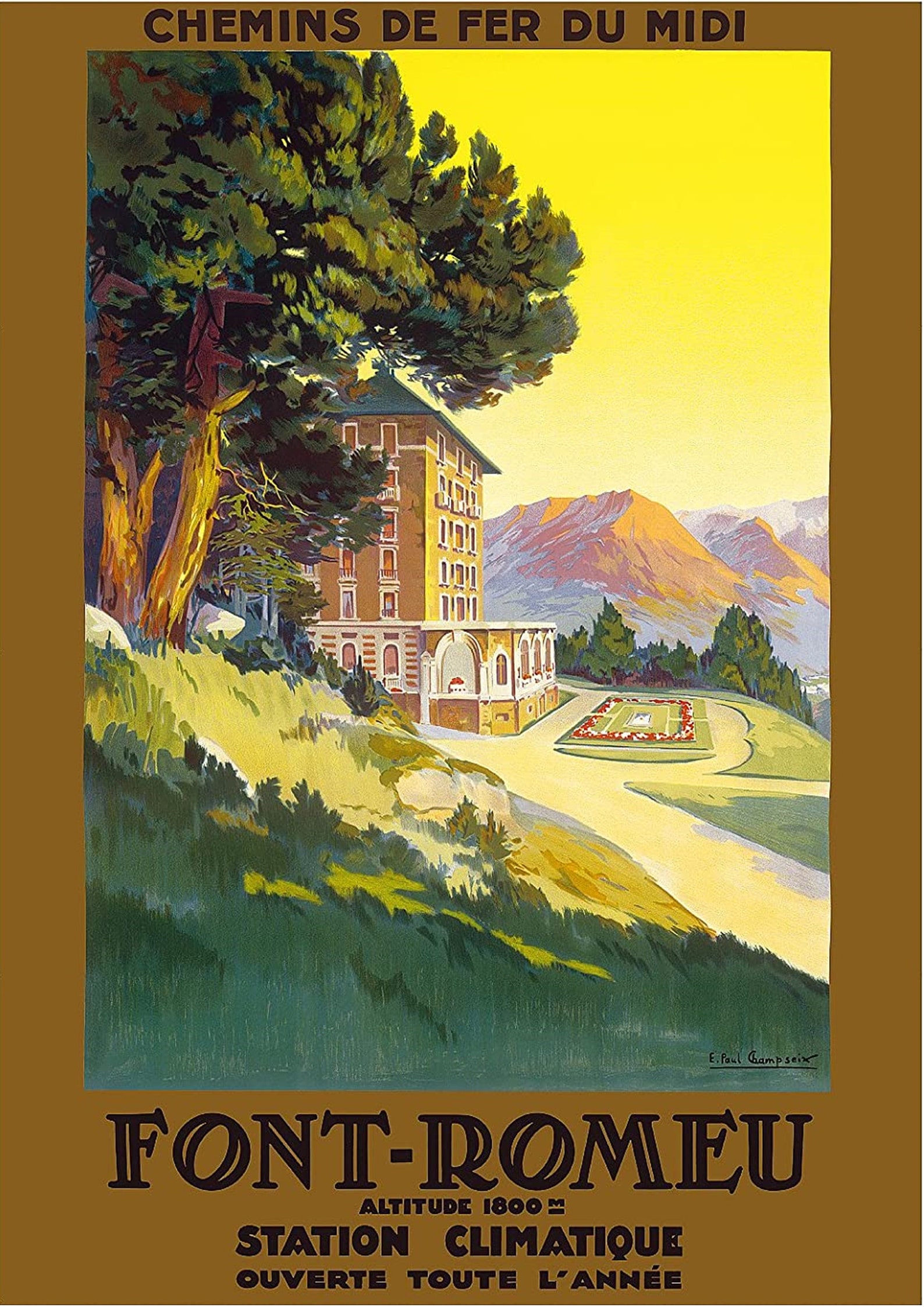 Font Romeu Font Romeu Travel Poster Font Romeu Poster Font | Etsy