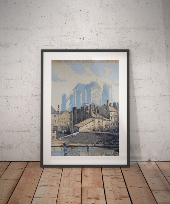 Metz metz travel poster metz poster metz print metz | Etsy