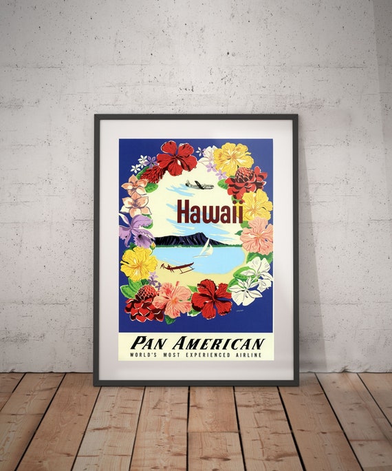 Hawaii Hawaii Travel Poster Hawaii Poster Hawaii | Etsy
