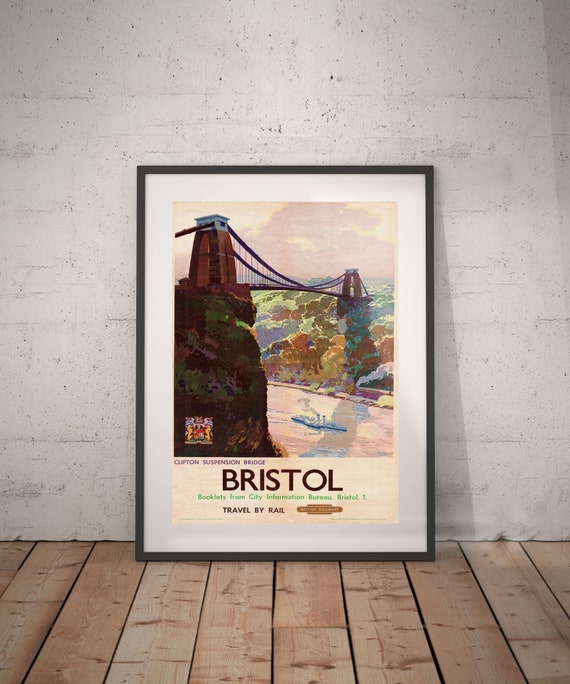 Bristol bristol travel poster bristol poster bristol print Etsy