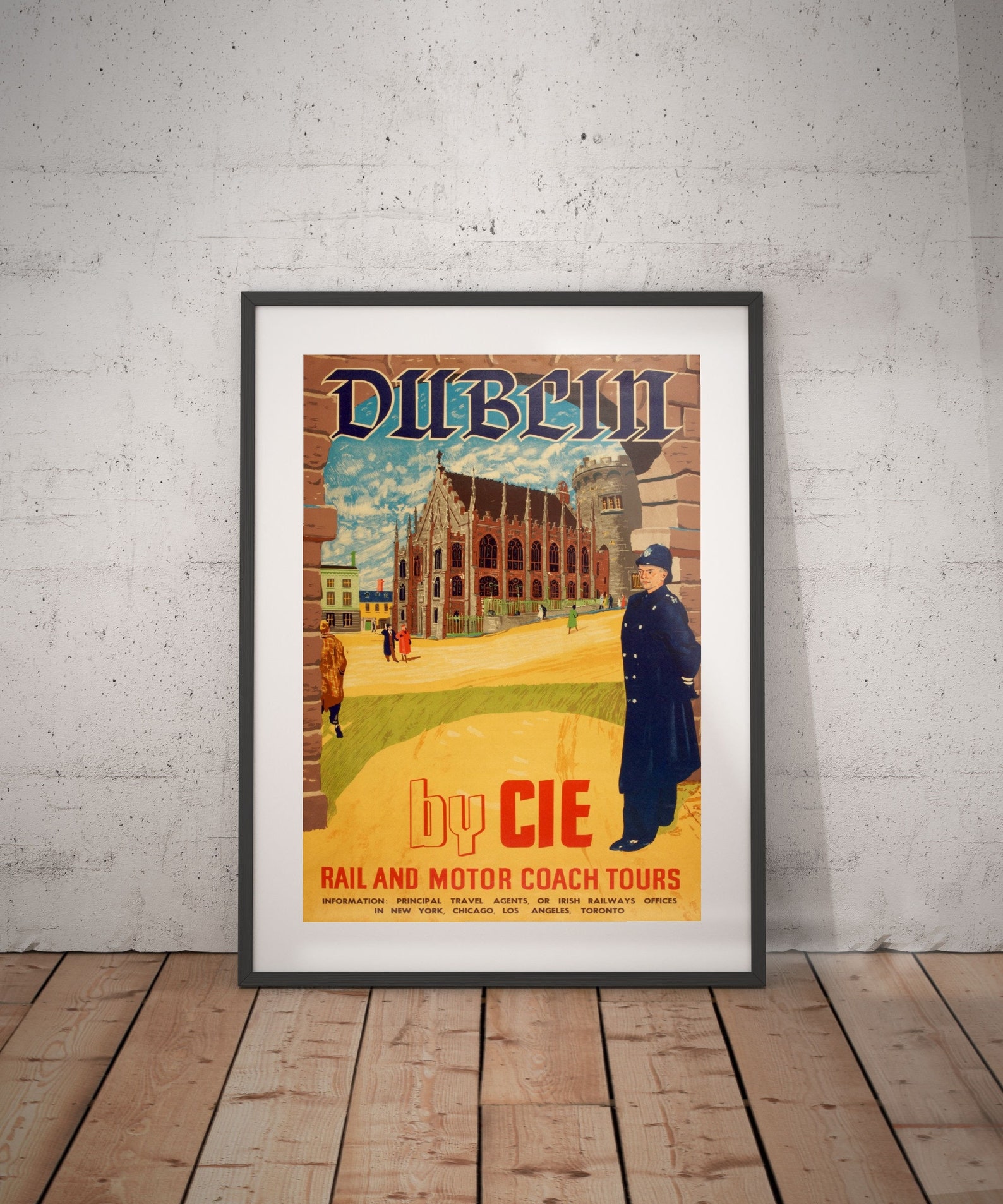 Dublin dublin travel poster dublin poster dublin print Etsy