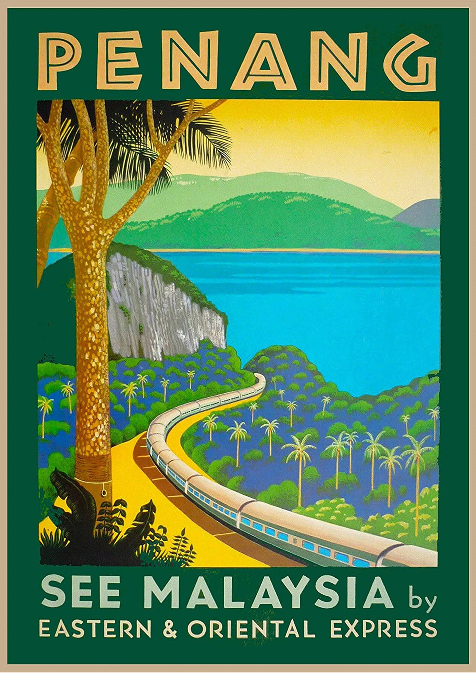 Penang malaysia travel poster penang poster malaysia print Etsy