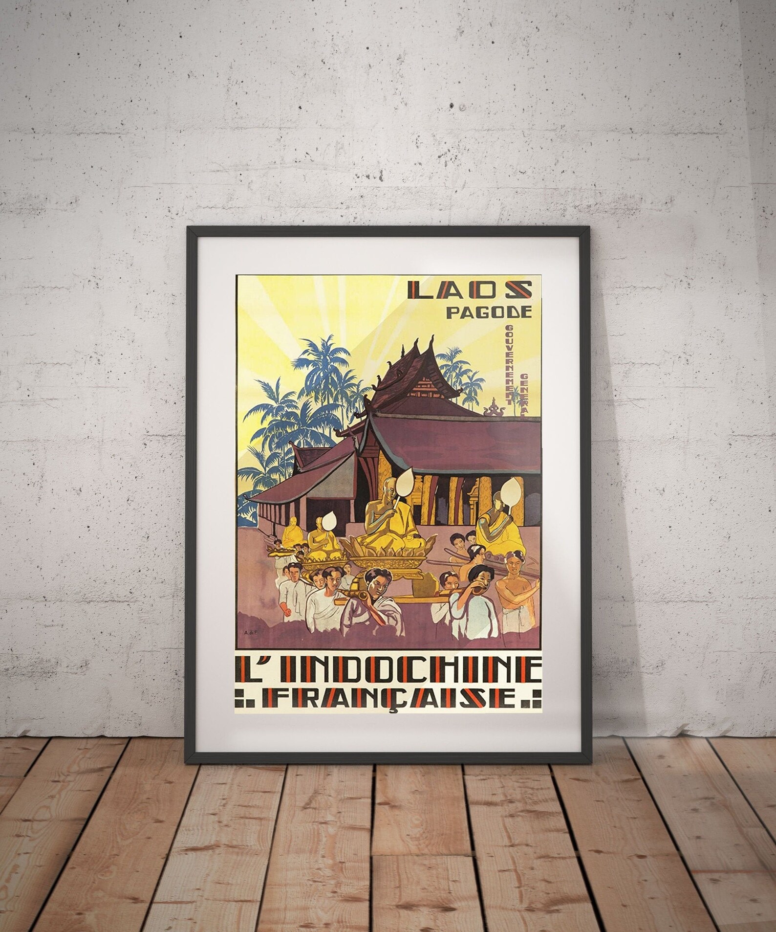 Laos laos travel poster laos poster laos travel laos | Etsy