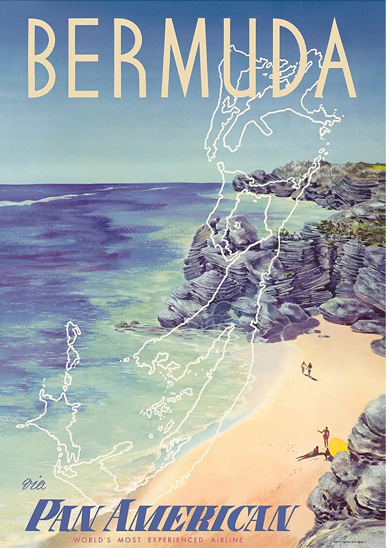 Bermuda Bermuda Travel Poster Bermuda Poster Bermuda Print Etsy