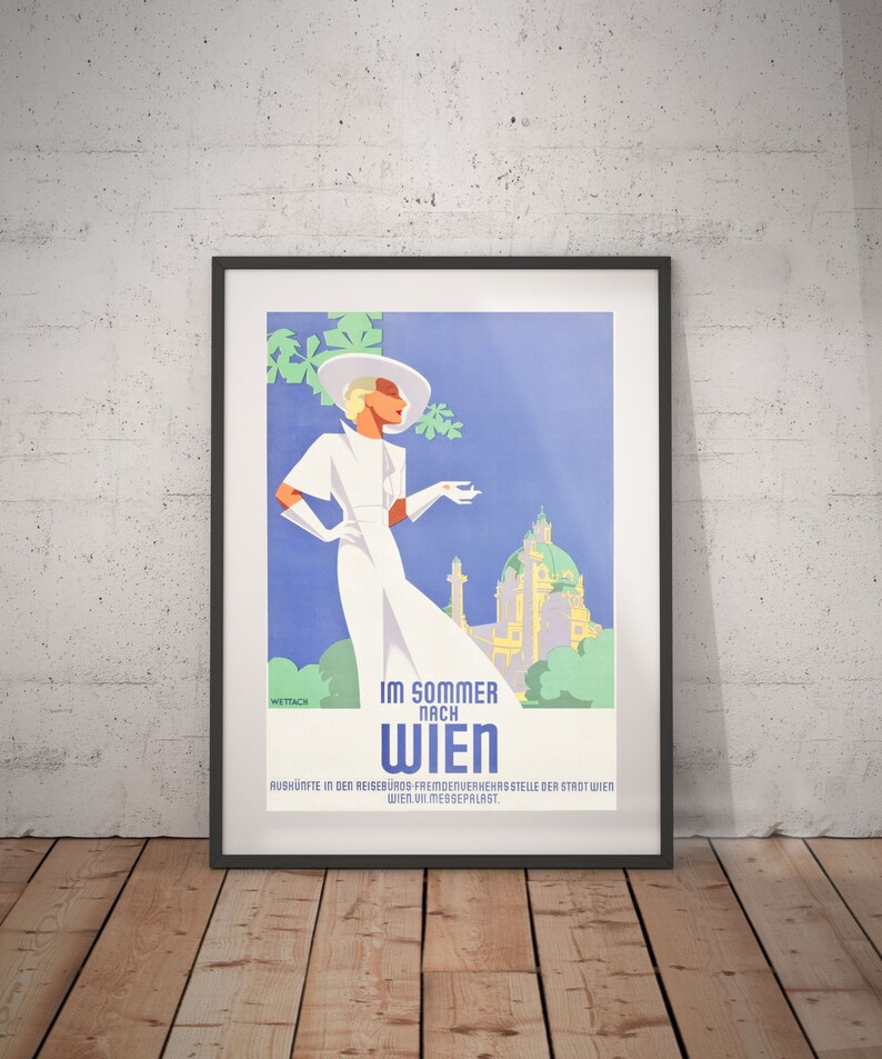 Wien Wien Travel Poster Wien Poster Wien Print Wien Etsy