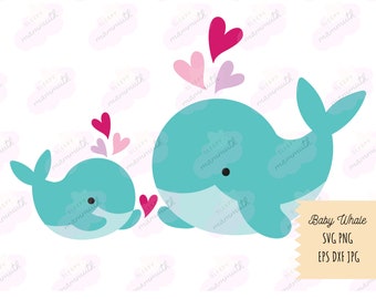 Baby Whale Svg Etsy
