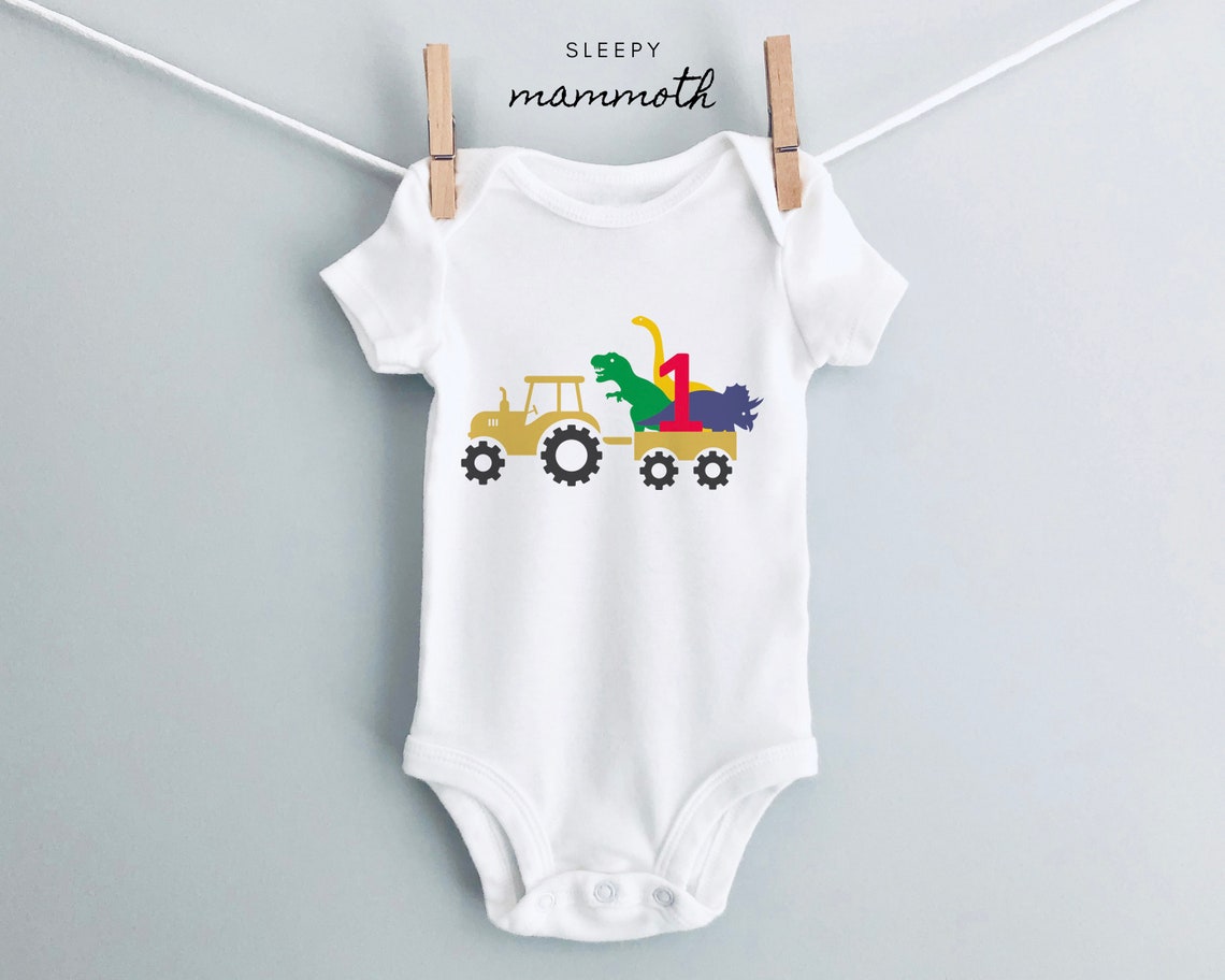 Download Birthday Boy SVG pour Dinosaur Party Baby Onesie Design | Etsy