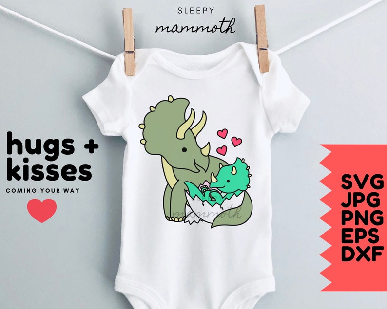 Download Dinosaur SVG Mamasaurus SVG SVG Files for Cricut Newborn ...